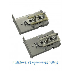 Lot De 2 Boitiers Et Boutons Tourniquet Hetal Grass - Ref. LOT